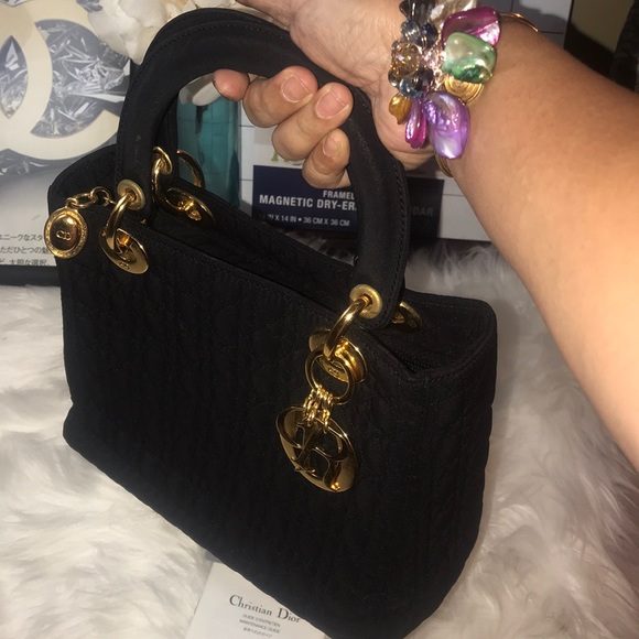 💝💯Authentic Lady DIOR Mini Cannage Bag w/ Twilly - Picture 14 of 16